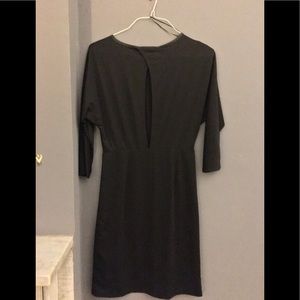 H&M Black Fitted Split-Back Dress